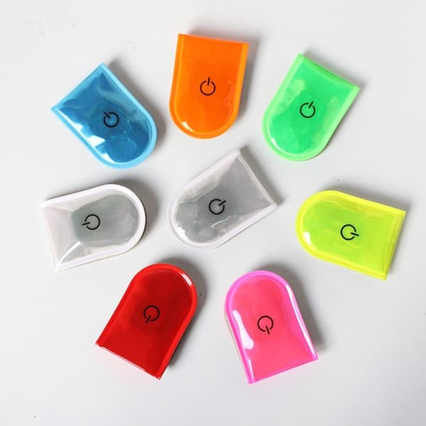 4 kpl LED-valo Magneettiset pidikkeet Turvallinen Juoksu Yö Camping Aktiviteetit - Oranssi