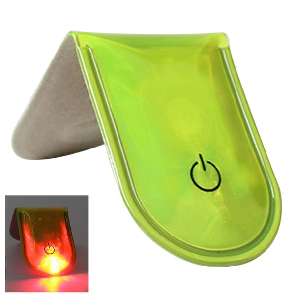 LED-lys Magnetisk klips Sikkerhet Løping Nattcampingaktiviteter - Fluorescerende