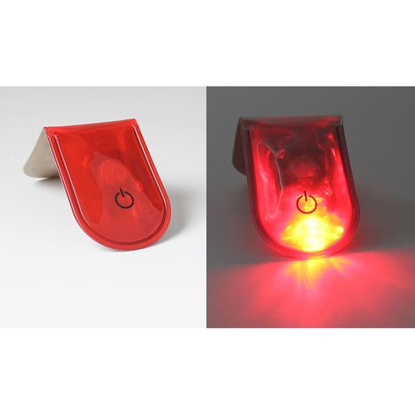 LED-valo Magneettinen klipsi Turvallinen Juoksu Yö Camping Aktiviteetit - Punainen