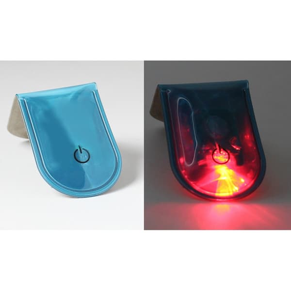 LED-valo Magneettinen klipsi Turvallinen Juoksu Yö Camping Aktiviteetit - Sininen