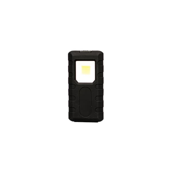 LED lommelygteklips flad sort