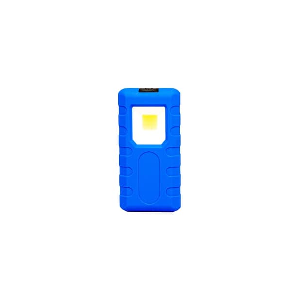LED lommelygteklips flad blå