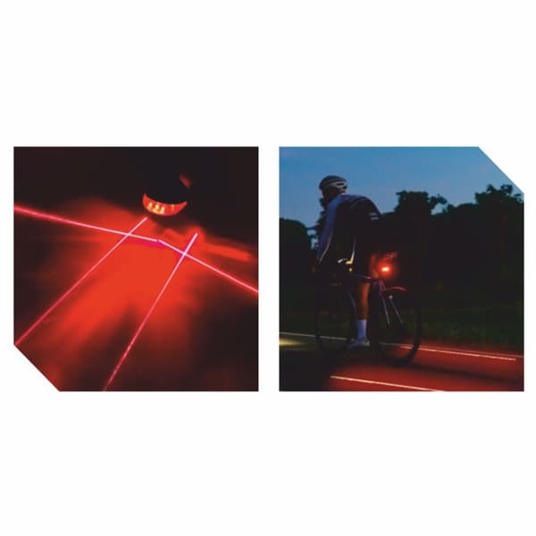 LED cykellygte 051 laser baglygte
