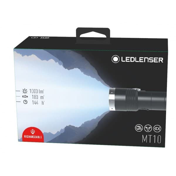 Ledlenser MT10 Sort, Sølv Hånd LED lommelygte