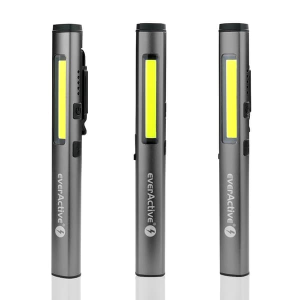 Uppladdningsbar LED-inspektionslampa (LED) everActive PL-350R med UV