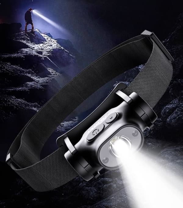 Philips Sensor Headlamp Kirkas valo Pääpanta Pitkäikäinen ladattava taskulamppu