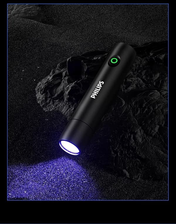 Philips kattmosslampa violett fackla svampdetektering ultraviolett specialljus