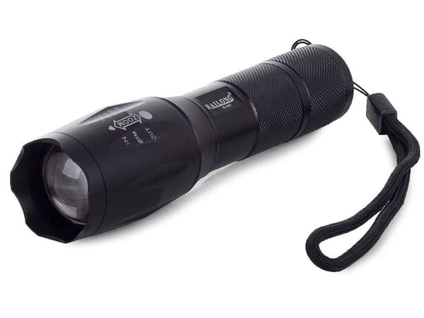Bailong taktinen taskulamppu cree zoom LED XM-L T6 malli 1831