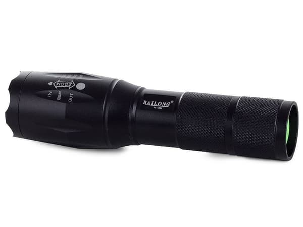 Bailong taktinen taskulamppu cree zoom LED XM-L T6 malli 1831