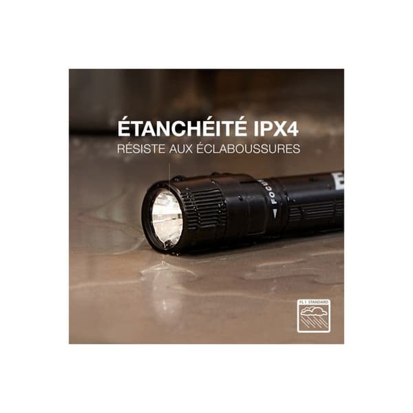 Ficklampa - X - Fokus 2AA - LED - Aluminium - Vattentät