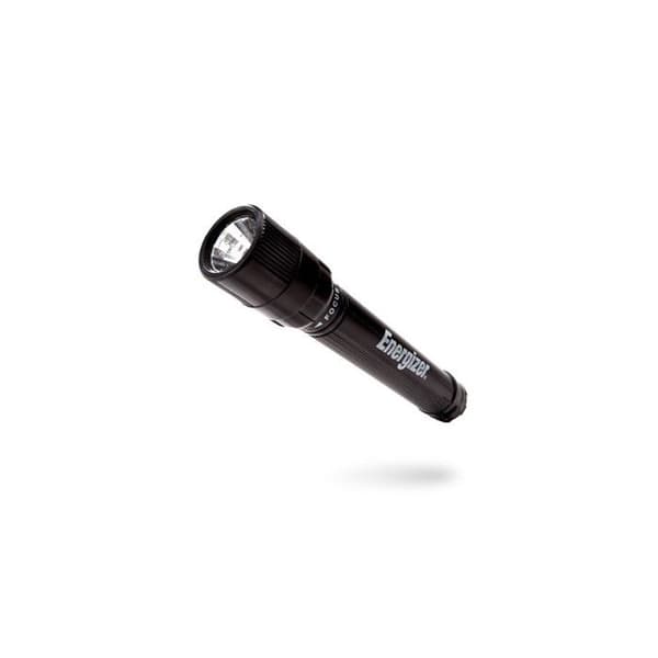 Ficklampa - X - Fokus 2AA - LED - Aluminium - Vattentät Svart