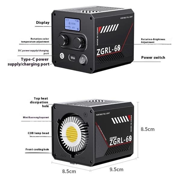 Videovalo LED High Power Fill Light -valokuvausvideokuvauslavavalo