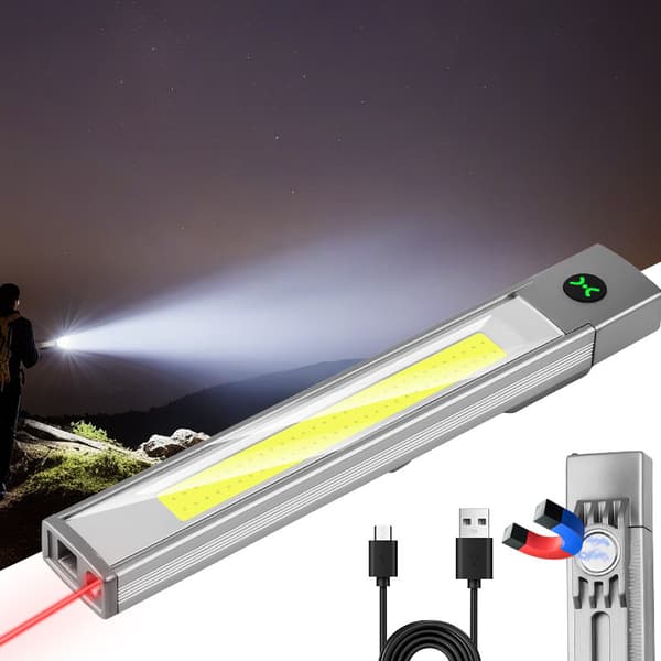 multifunktionel lommelygte laser pointer magnetisk model lommelygte