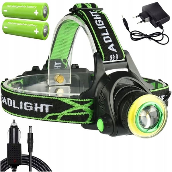 KRAFTFULD LED-PANDELAMPE GENOPLADELIG COB-PANDELAMPE TURISTPANDELAMPE