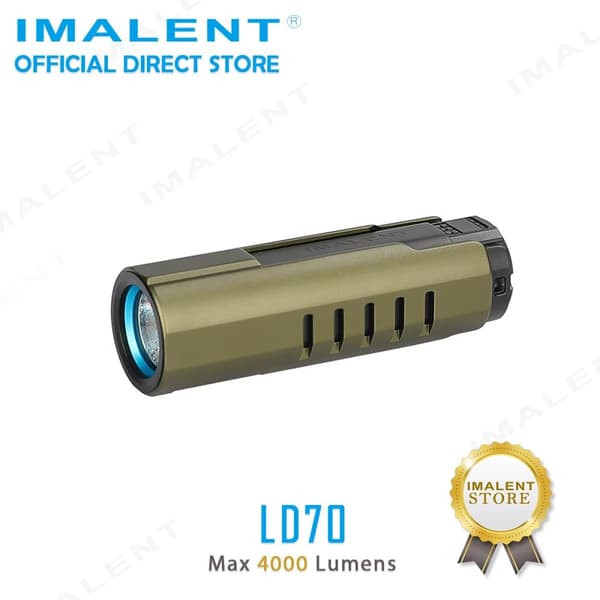Lommelygte, 4000 Lumen lysstyrke, genopladeligt 18350 batteri,Grøn, Lille, LITHIUM ION