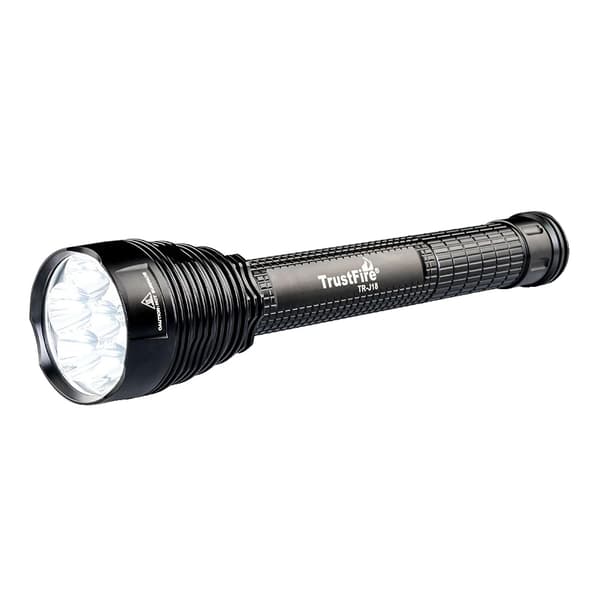 LED lommelygte, 8000 lumen lysstyrke, vandafvisende design,kun lommelygte, sort