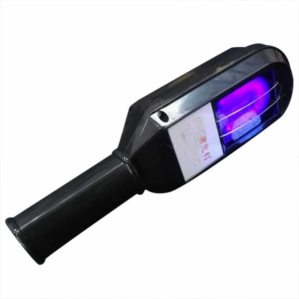 Kortbølge lommelygte, ultraviolet 254nm, håndholdt lys, 8W effekt,sort
