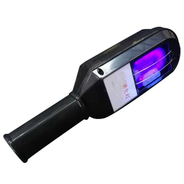 Kortbølge lommelygte, ultraviolet 254nm, håndholdt lys, 8W effekt,sort
