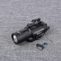 Miniatyrbillede 2 af 2: Taktisk Pistollys, 500 Lumen, 5 mW Laserpeger, Hurtig-afmonterings Skinneklips,sort