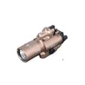 Miniatyrbillede 1 af 2: Taktisk Pistollys, 500 Lumen, 5 mW Laserpeger, Hurtig-afmonterings Skinneklips,Beige