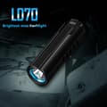 Miniatyrbillede 2 af 2: Lysstærk Mini Lommelygte, 4000 Lumen, Justerbar Fokus, USB Genopladelig,Kold Hvid, grøn