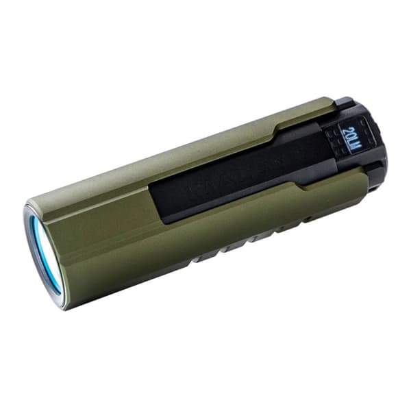 Kraftfuld EDC Lommelygte, 4000 Lumen Lysstyrke, USB Magnetisk Opladning,S, LITHIUM ION, Grøn