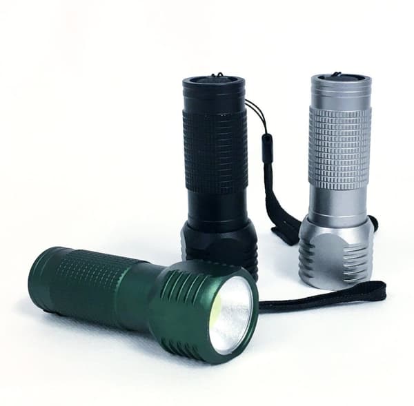 Mini LED ficklampa Svart