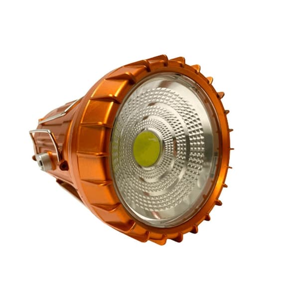 LED Campinglampa m/batteri - Koppar eller silver - laddas via solceller Silver