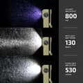 Pikkukuva 3 / 9: OBOSOE taskulamppu clamp lamppu 530 lumenilla, ladattava USB-C:n kautta, työvalo 3-in-1