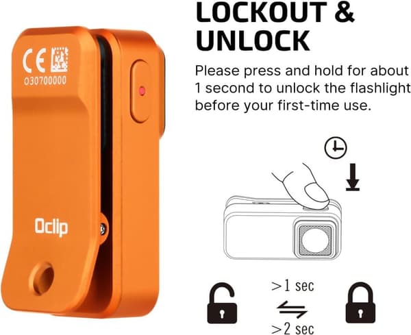 OBOSOE taskulamppu clamp lamppu 530 lumenilla, ladattava USB-C:n kautta, työvalo 3-in-1