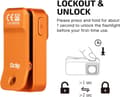 Pikkukuva 8 / 9: OBOSOE taskulamppu clamp lamppu 530 lumenilla, ladattava USB-C:n kautta, työvalo 3-in-1