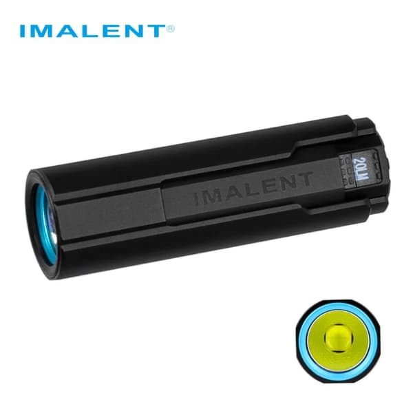EDC Lommelygte, 4000 Lumen, Vandtæt, 200-500 m Lyskildeafstand,Sort, LITHIUM ION