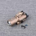 Miniatyrbillede 2 af 2: Taktisk Pistollys, 500 Lumen, 5 mW Laserpeger, Hurtig-afmonterings Skinneklips,Beige