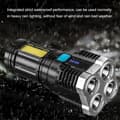 Miniatyrbild 7 av 7: OBOSOE Kraftfull LED-ficklampa – 4 lampor, USB-laddning, COB-sidobelysning