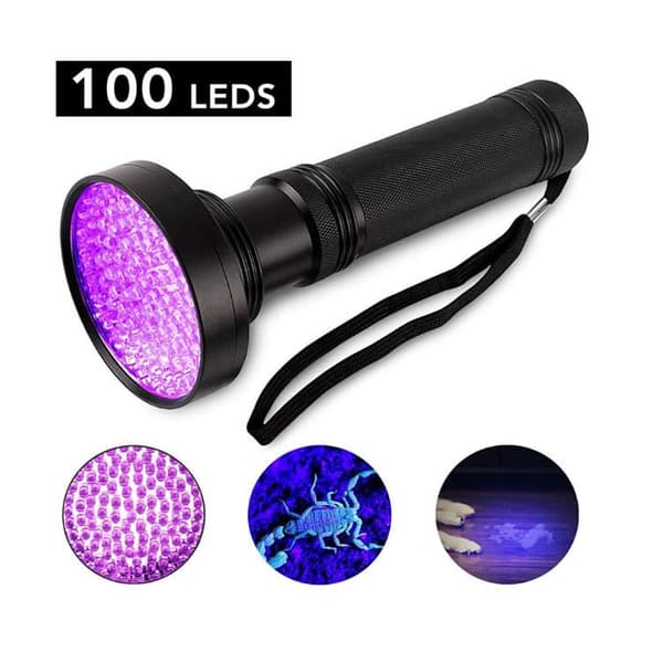 OBOSOE UV-taskulamppu 100 LEDillä - suuri