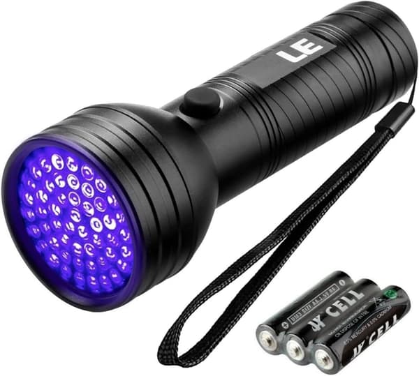 OBOSOE UV lommelygte med 100 LED'er - Large