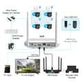 Miniatyrbillede 6 af 6: WiFi IP Kamera System, 8CH, 4MP