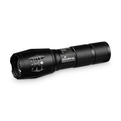 FLASHLIGHT 250LM W/POWERBANK/MR735 MEDIARANGE Svart