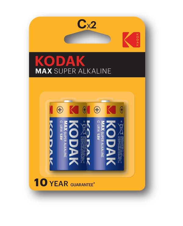 KODAK MAX C-2 (LR14) alkaliskt batteri, blisterförpackning = 2 st.