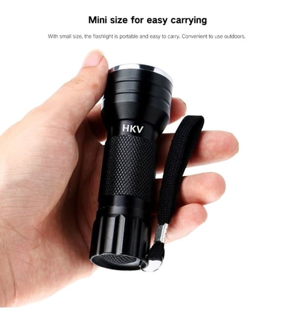2-Pak - UV-lampe / Blacklight Lommelygte – Sedeldetektor