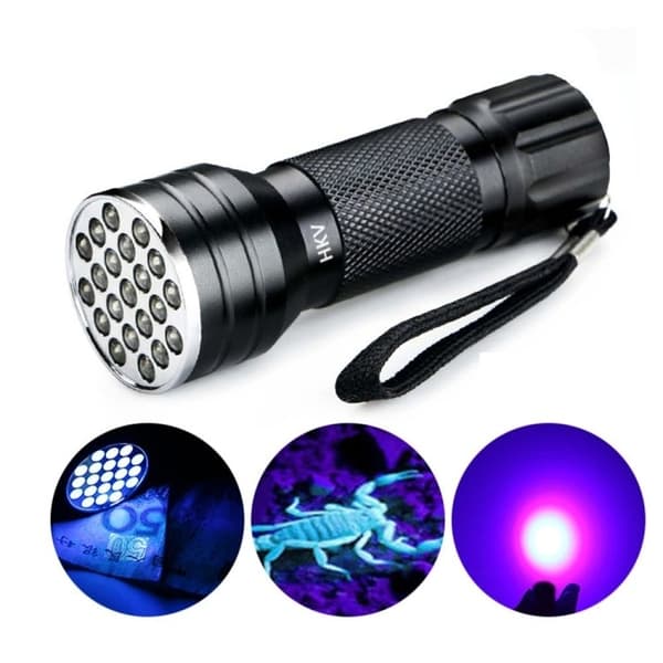 2-Pak - UV-lampe / Blacklight Lommelykt – Sedeldetektor