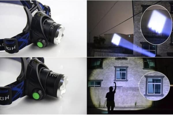 LED-hovedlygte / Pandelampe - 1800 LM