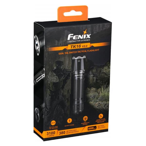Fenix TK16 V2.0 -taktinen taskulamppu