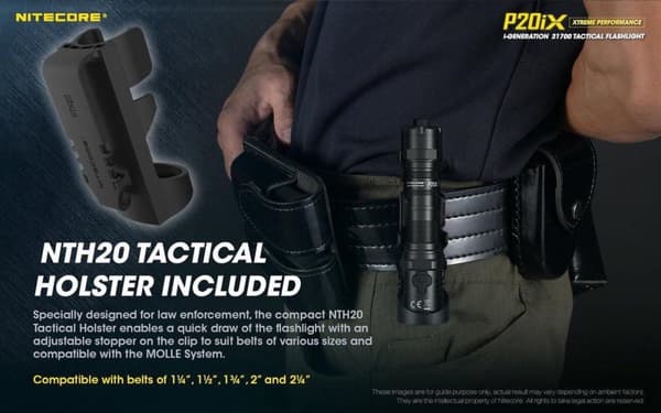 Nitecore P20iX svart taktisk LED-ficklampa