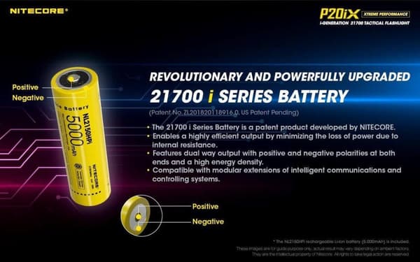 Nitecore P20iX svart taktisk LED-ficklampa
