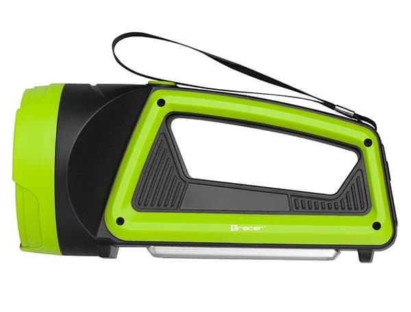 Latarka szperacz 3600 mAh zielona z power bankiem