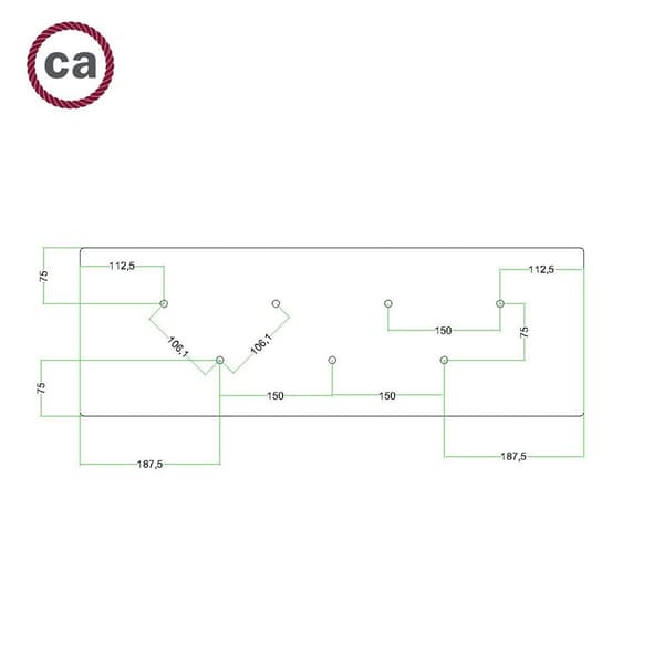 Creative Cables Xxl Rose-one Rektangulært Matsort Rosesæt Krovnre7f103 Søvfarvet 675 x 225 mm