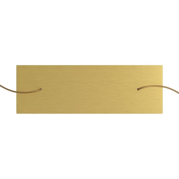 Creative Cables Rose-one Xxl Rektangulär Satin Mässing Rose Kit Krovnre2f107 Guld 675 x 225 mm