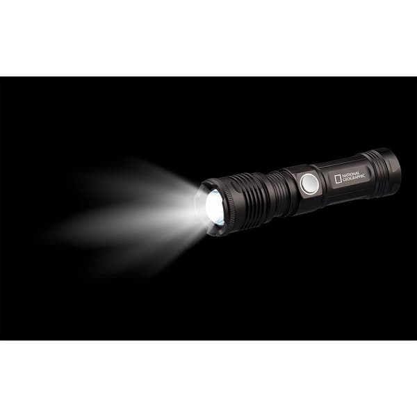 National Geographic Genopladelig Led Lommelygte 9082400 Sort