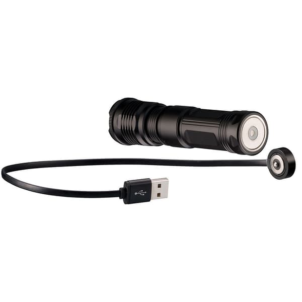 National Geographic Genopladelig Led Lommelygte 9082400 Sort